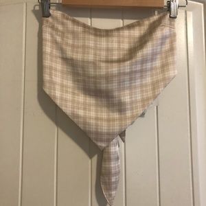 Forever 21 silk plaid top